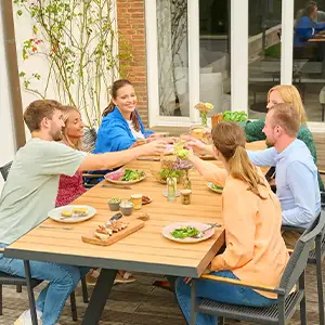 Ausziehtisch | Tirana Keramik weiß | SIENA GARDEN