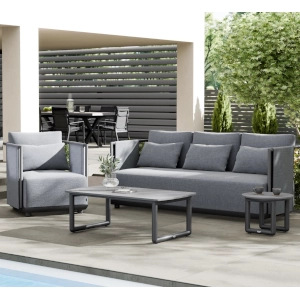 Loungeset Adeyra + Loungesessel + 2x Clifton Loungetisch